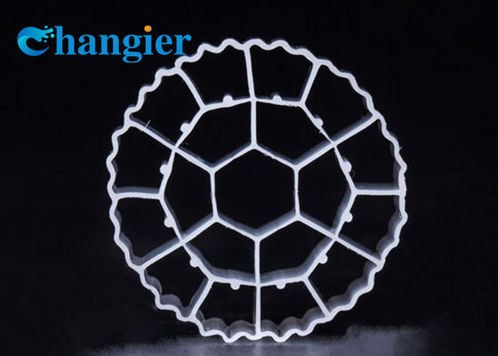 PE06 Φ25 * 10 معالجة مياه الصرف الصحي Bio Plastic MBBR Water Filter Media